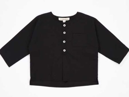 Baby Black Cotton Top on Sale