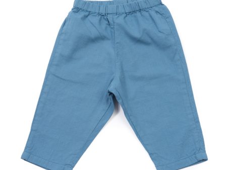 Baby Boys August Blue Cotton Trousers For Sale