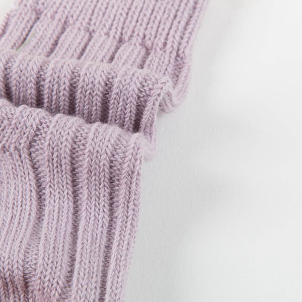 Baby Lavender Cotton Knitwear Socks on Sale