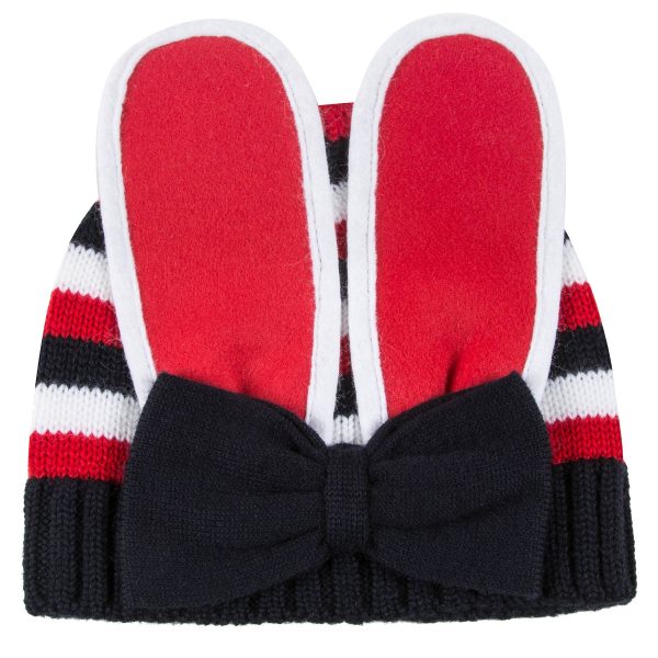 Baby Girls Red Wool Knitted  Hat Discount