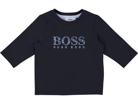 Baby Boys Blue Cargo Logo Cotton T-shirt on Sale