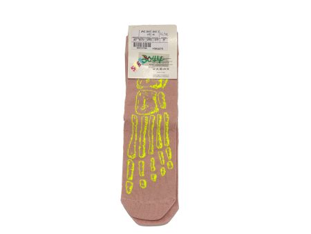 Boney Boys Pink Cotton Socks With Skeleton For Sale