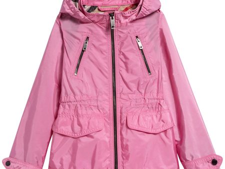 Girls Peony Pink Polyamide Outerwear Hot on Sale