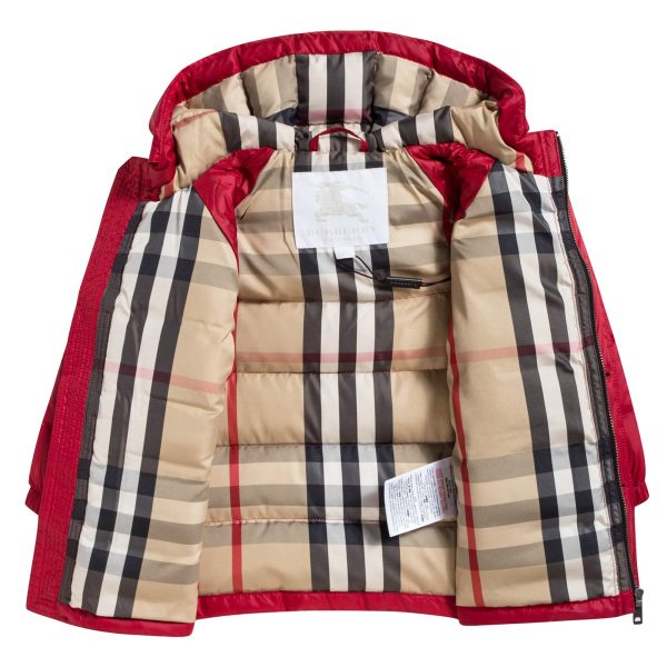 Baby Boys Red Down Padded Coat Discount