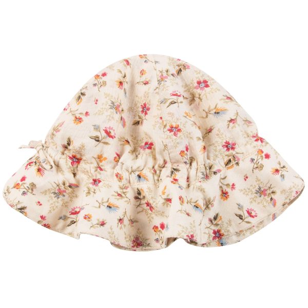 Baby Girls Pink Cotton Woven Hat Online