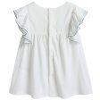 Baby Girls White Jersey Top Supply