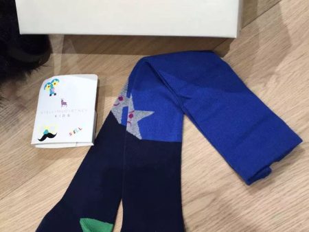 Petra Girls Blue&Green Cotton Knit Tights Online