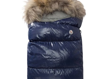 Baby Blue Down Filled Snowbag With Fur Online