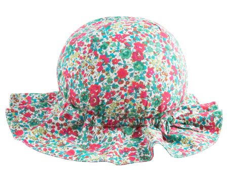 Baby Girls Green Liberty Woven Sunhat For Cheap