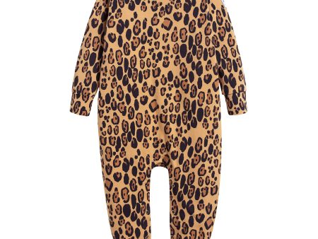 Baby Beige Basic Leopard Jumpsuit For Discount