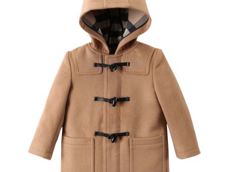 Baby Beige Wool Duffle Coat Cheap