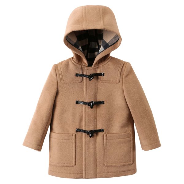 Baby Beige Wool Duffle Coat Cheap