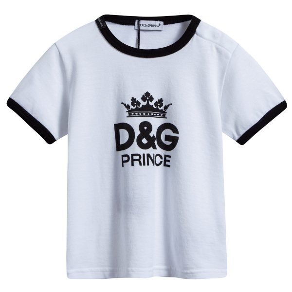 Baby  White  Logo  T-shirt Online Sale