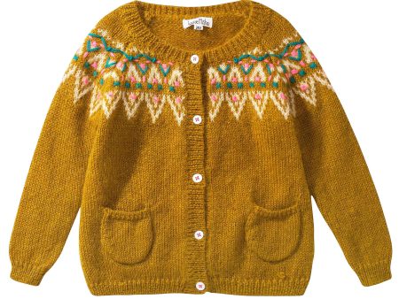 Girls Yellow  Berbere  Cardigan Online