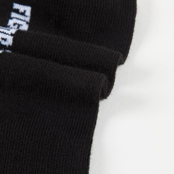 Boys & Girls Black Logo Cotton Socks on Sale