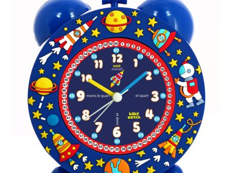 Boys Navy Space Alarm Clock Hot on Sale