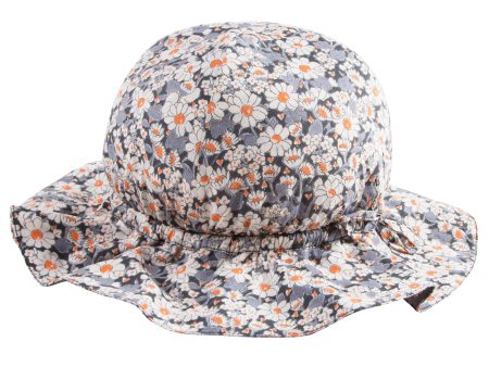 Baby Girls Grey Liberty Woven Sunhat Cheap