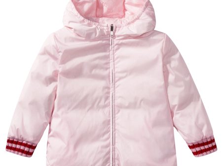 Girls Pink Padded Down Jacket Supply