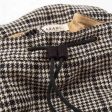 Black Check Wool Backpack Fashion