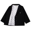 Baby Boys Black Cotton Blazer Discount