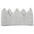 Baby Light Grey Alpaca Wool Crown on Sale