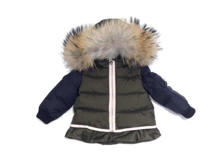 Baby  Girls  Army Green  &  Blue   Passant  Giubbotto   Coat Online