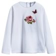 Baby  Girls  White  Rose T-shirt Online